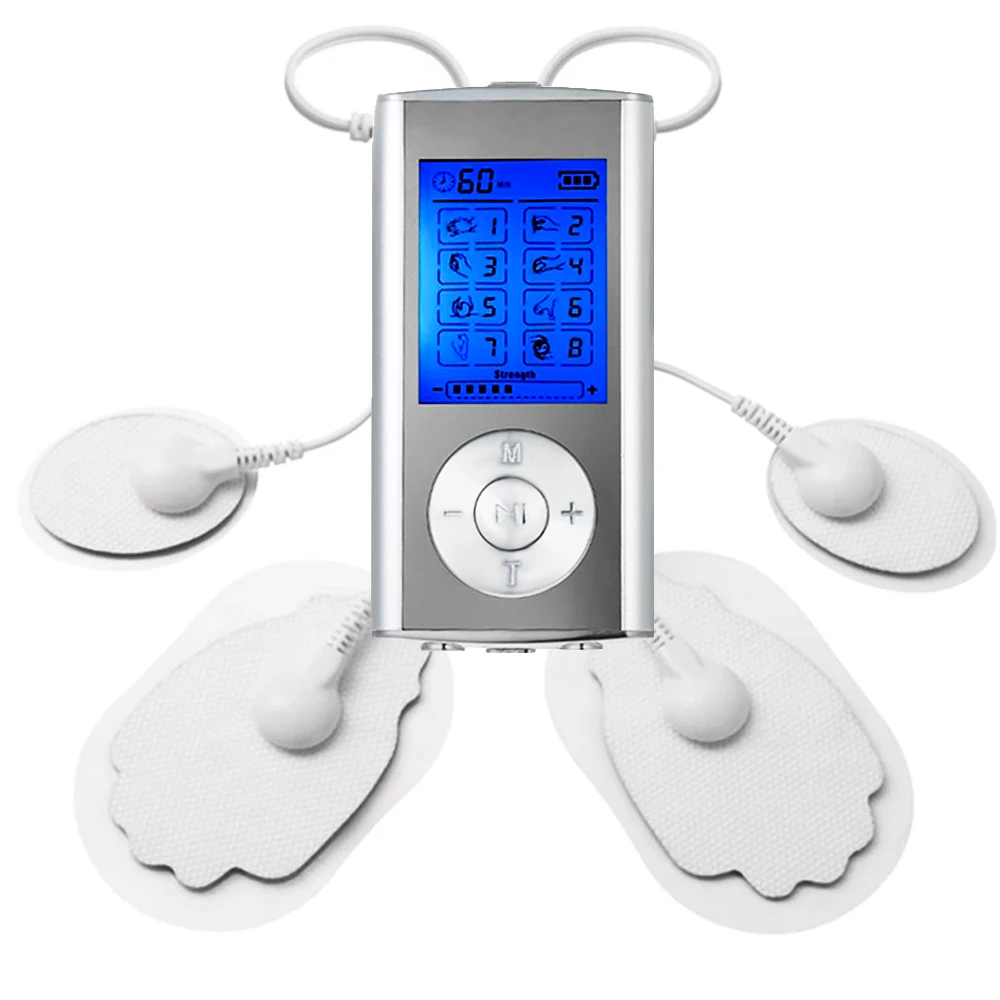 

EMS Body Electrical Muscle Stimulator Tens Acupuncture Slimming Massager 4 Pads Digital Therapy for Back Neck Foot Health Care