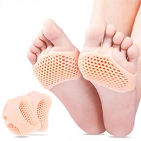 1pair silicone soft pads high heel shoes slip resistant protect pain relief foot care forefoot half yard invisible gel insoles
