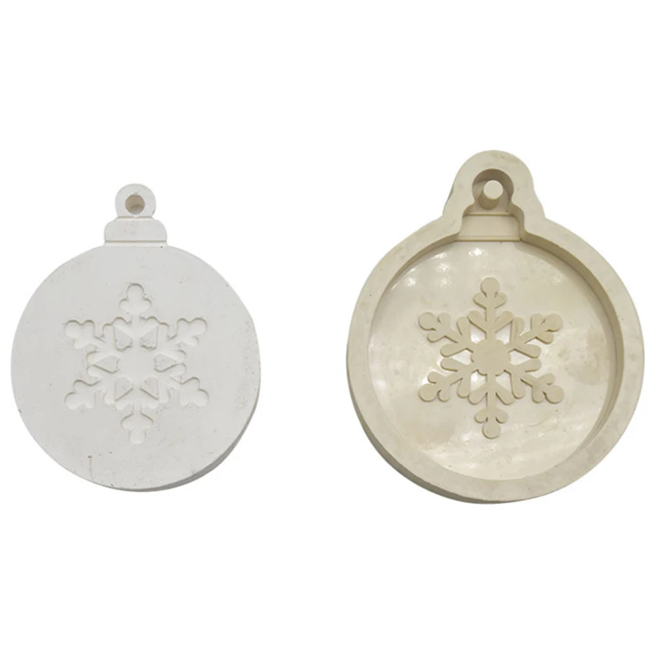 Transhome Silicone Cake Mould Christmas Tree Snowflake Shape With Hole Chocolate Cookie Cutter Mold DIY Baking Decor Tools | Дом и сад