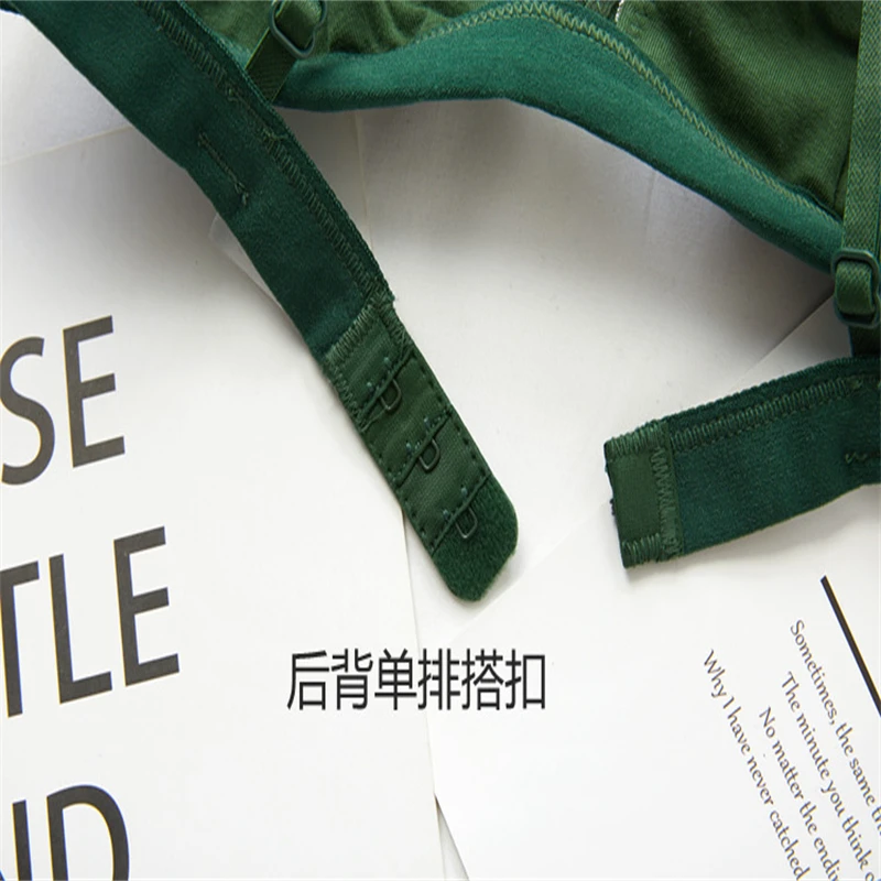 

French Bralette Sexy Thin Lace Triangle Cup Underwear Women's No Steel Ring Small Chest Bra