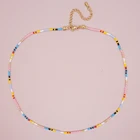 Go2BoHo изящное ожерелье-чокер для женщин модные ювелирные изделия многоцветные крошечные бусины ожерелья бисер миюки Шейная цепь 2021 подарок