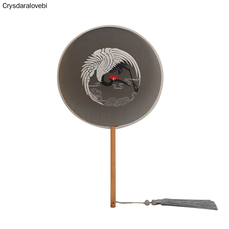 

Chinese style suzhou embroidery double-sided embroidery fan pure hand embroidered palace fan