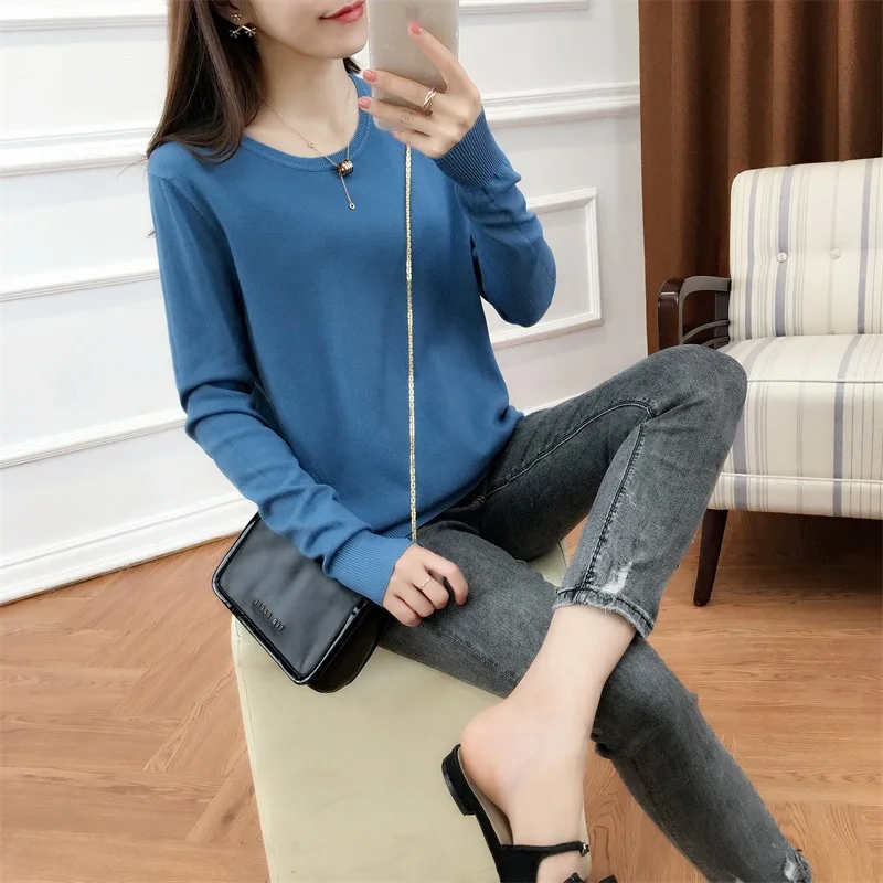 20 Autumn Winter sweater women Knitted Pullover Women Sweater fashion Sweaters Plus Size Cashmere Round neck tops | Женская одежда