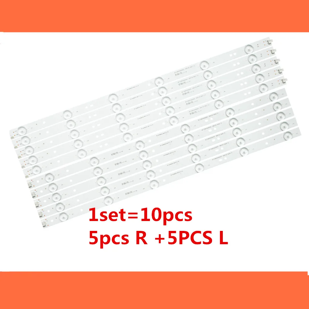 

New 10pcs/ set of 49-inch LED TV backlight bar for C490F14-E1-L 49D1000/C1000 LB49002 V1 LB49002 V0