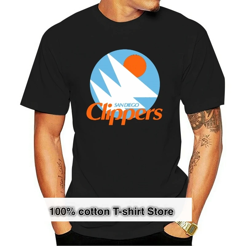 

San Diego Clippers Vintage Basketballer G200 Kildan Cotton T Shirt Details Printed Round Men T Shirt Cheap Price Top Tee