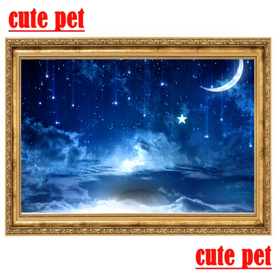 Вышивка крестиком 5d Алмазная мозаика звездный свет комиксы Сделай Сам круглая