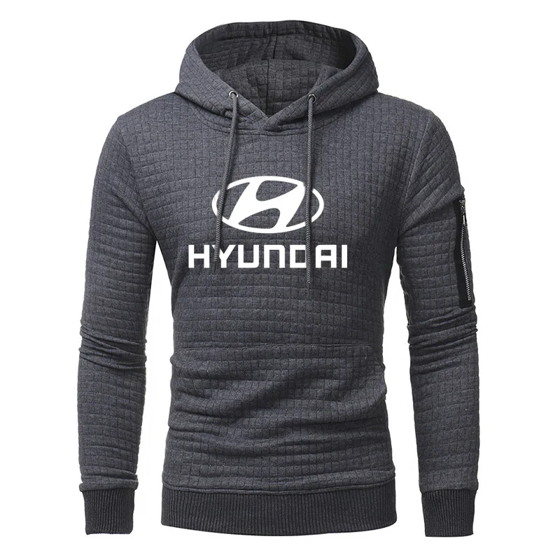 

2021 New Hoodies Men Hyundai Motor Car Logo Print Sweatshirt Mens Hoodie Jacquard hiphop harajuku Fashion Casual tracksuit