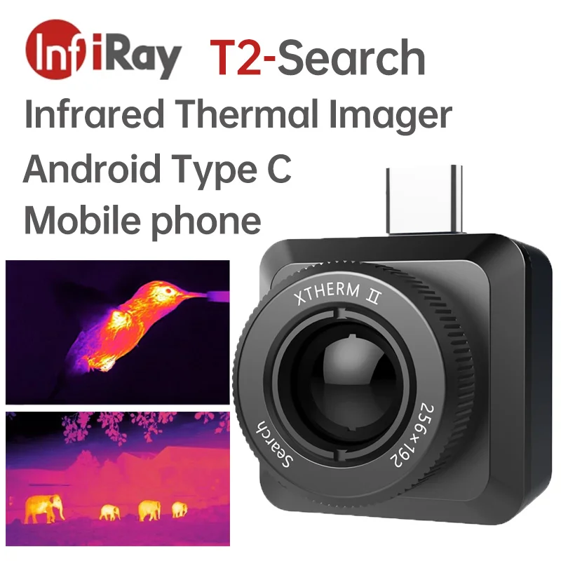 InfiRay T2-Search Инфракрасный Тепловизор мини-фотоаппарат типа C 256 ×192 с ночным видением