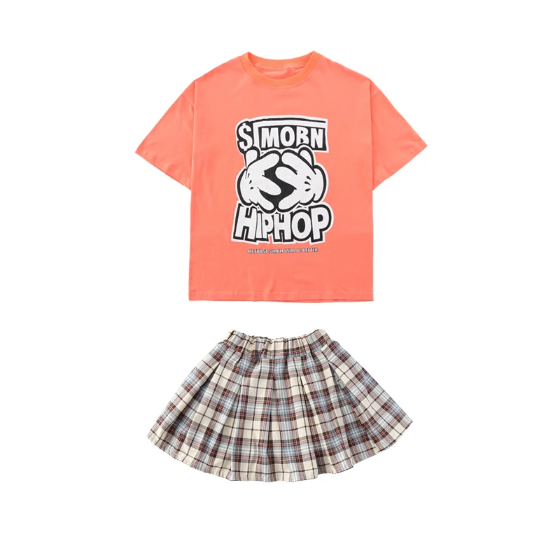 Детские танцевальные костюмы Черлидинга с блестками для девочек одежда в стиле