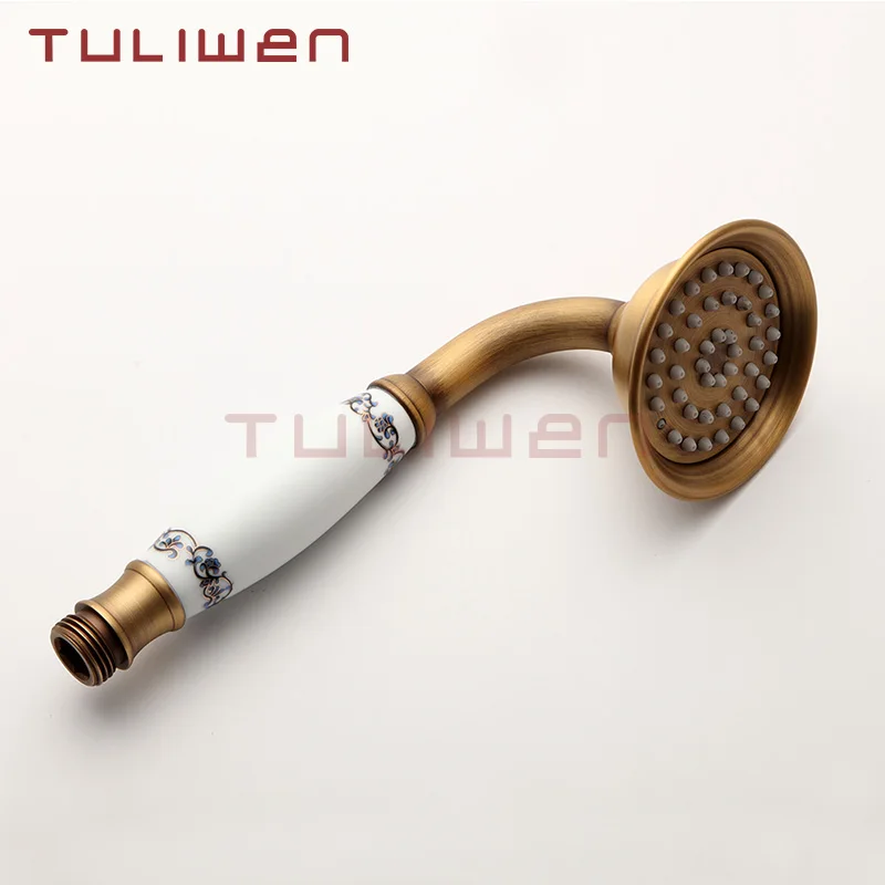 Латунная античная Ручная насадка для душа ванной комнаты смеситель ручная