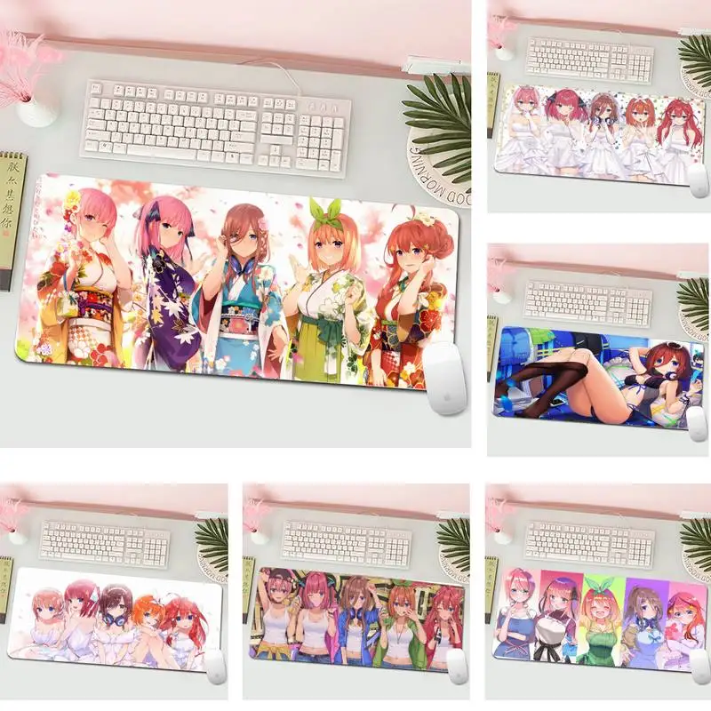 

Nakano miku Gotoubun no Hanayome girl Game mousepad Gaming Mousepad L Large Gamer Keyboard PC Desk Mat Computer Tablet Mouse Pad