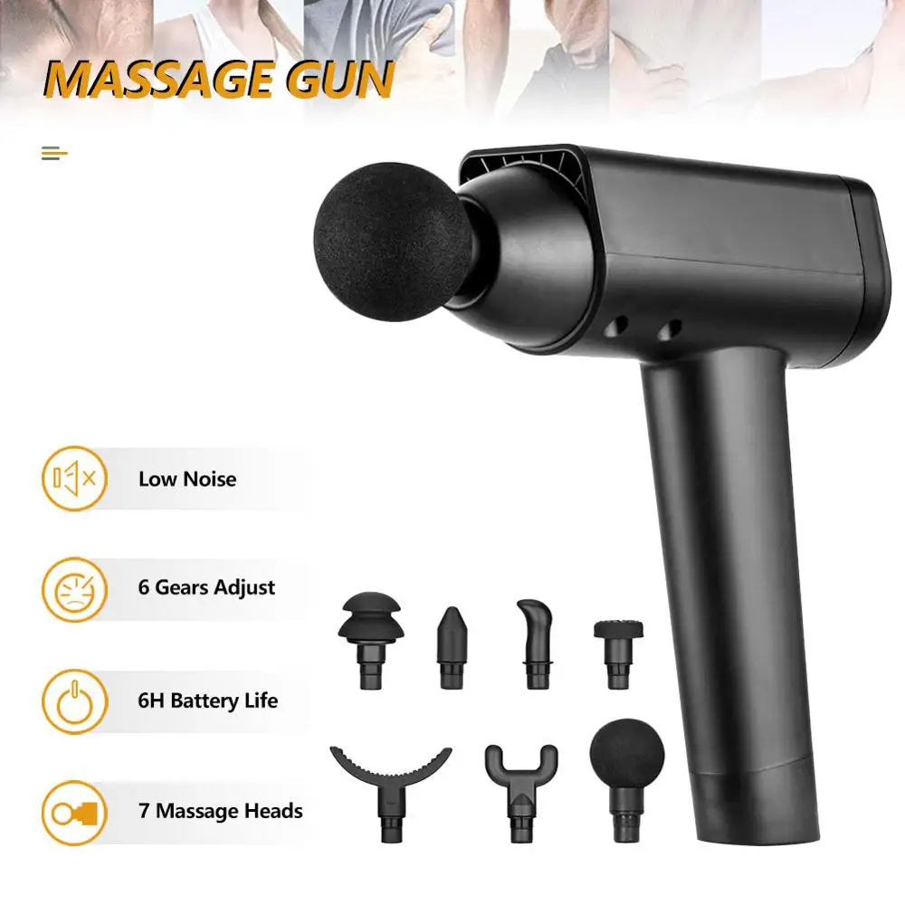 Массажный пистолет ручной массажер для боли в мышцах и жесткости Электрический