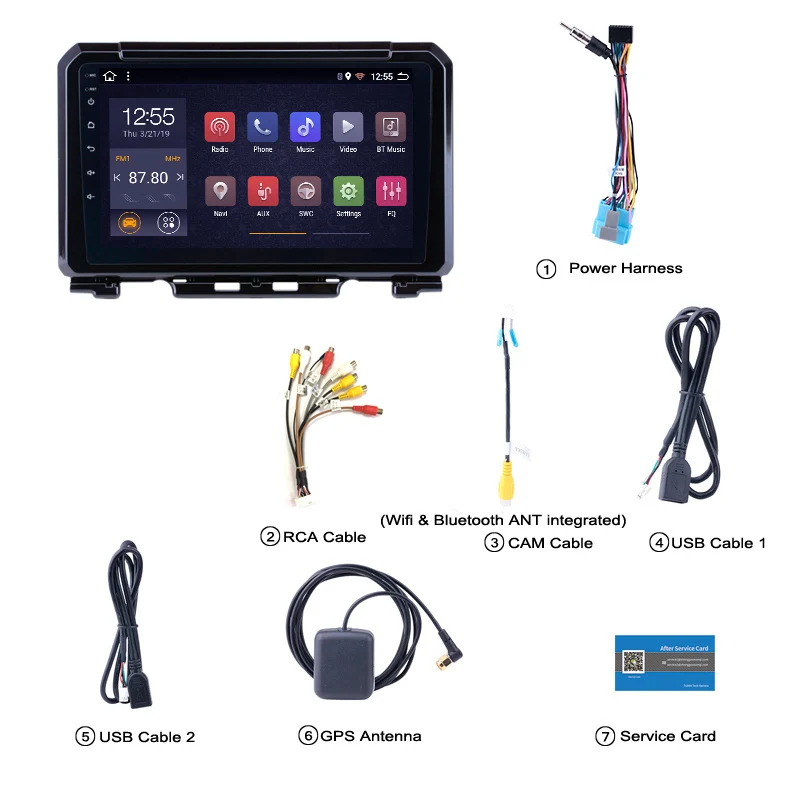 2G ram 32G rom Android 8 1 9 дюймов gps навигационное радио для 2019 Suzuki JIMNY с Bluetooth USB