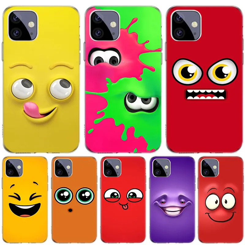 

Funny Face Expression Case for Apple iPhone 13 12 11 Pro SE 2020 X XR XS Max 7 8 6 6S Plus 5 5S Silicone Phone Cover Coque