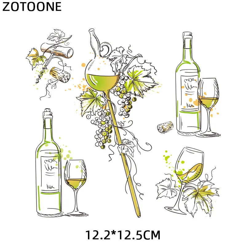 Термотрансферы для напитков и пива ZOTOONE виниловые наклейки глажки одежды нашивки