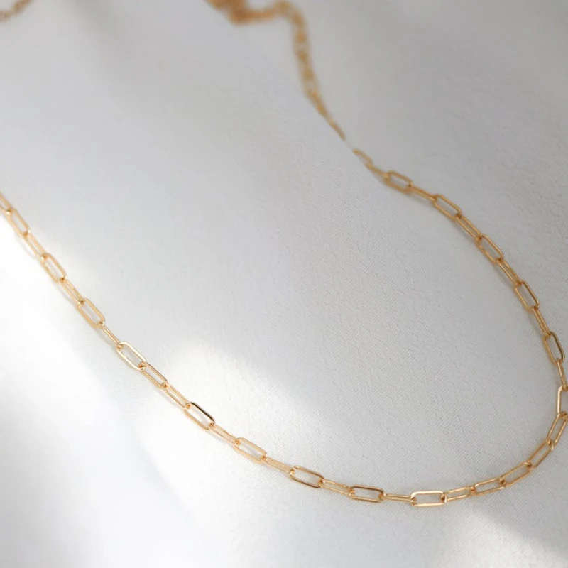 

14K Gold Filled Necklace Handmade Gold Choker Boho Chain Collier Femme Kolye Collares Women Jewelry Necklace for Women
