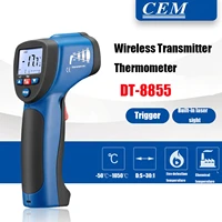 cem dt 8855 wireless emission function two in one infrared thermometer non contact temperature gun usb interface transmission