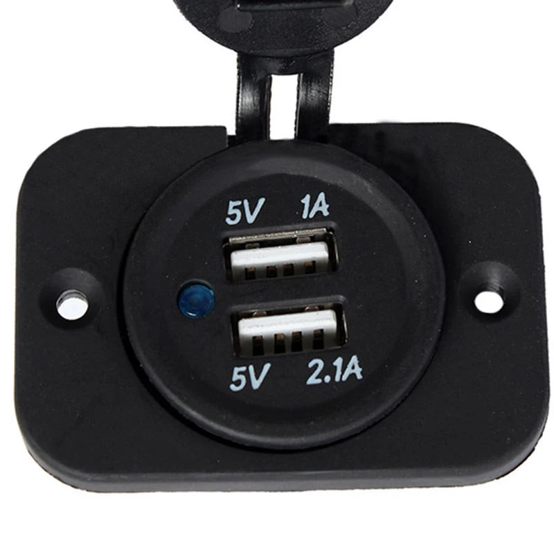 12V/24V Fast Dual USB Car Cigarette Lighter Socket Motorcycle Tractor Boat Plug | Мобильные телефоны и аксессуары