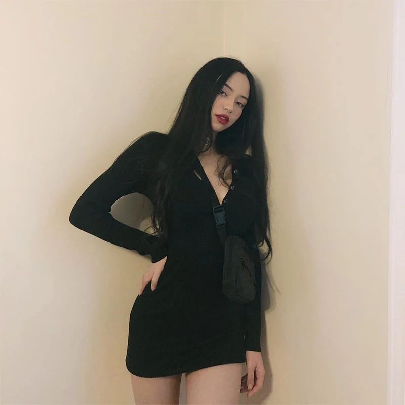 Облегающее платье в стиле ретро облегающее хип хоп осенне зимнее Новое маленькое