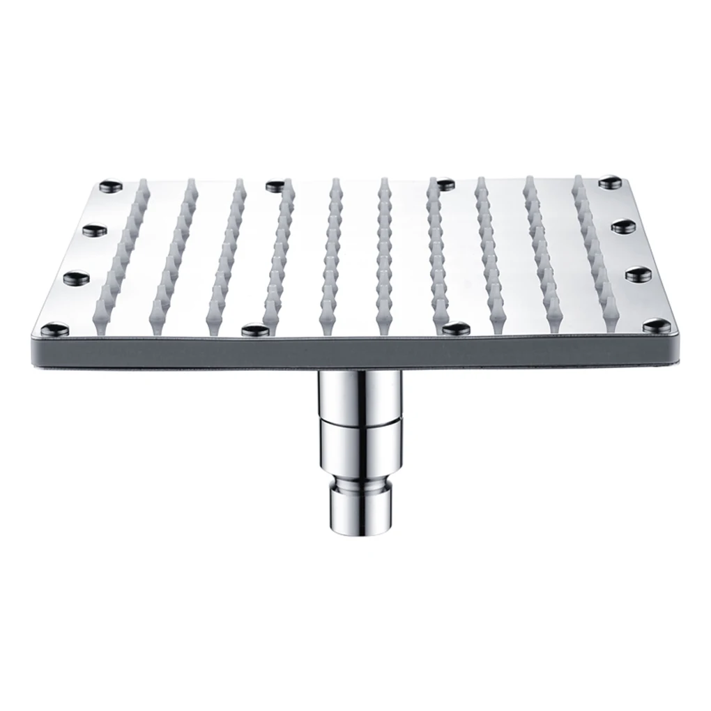 

Recableght Shower Head Lights 3 Color Bathroom Square Luxury Rainfall Color Changing Shower Head Top Sprayer Thin High Pressure