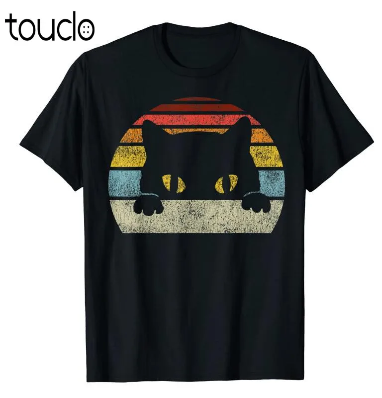 

Vintage Black Cat Lover, Retro Style Cats Gift T-Shirt unisex