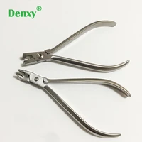 denxy 1pc dental orthodontic pliers flat distal end cutter ligature plier ligature cutter dental tools orthodontic arch wires