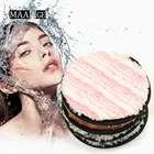 Средство для снятия макияжа Губка рукава-крылышки тип стирки хлопок, на которой можно прыгать многоразовые смочите губку сталкиваются с буфами на рукавах мягкий натуральный очиститель инструменты 1 шт