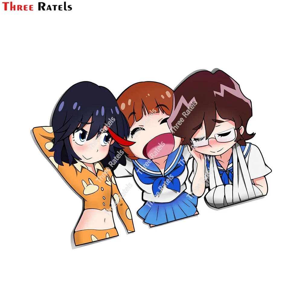 

Three Ratels E461 Waifu's Ryuko, Mako и Maiko для ноутбука, мотоцикла, скейтборда, компьютера, семейных автомобилей
