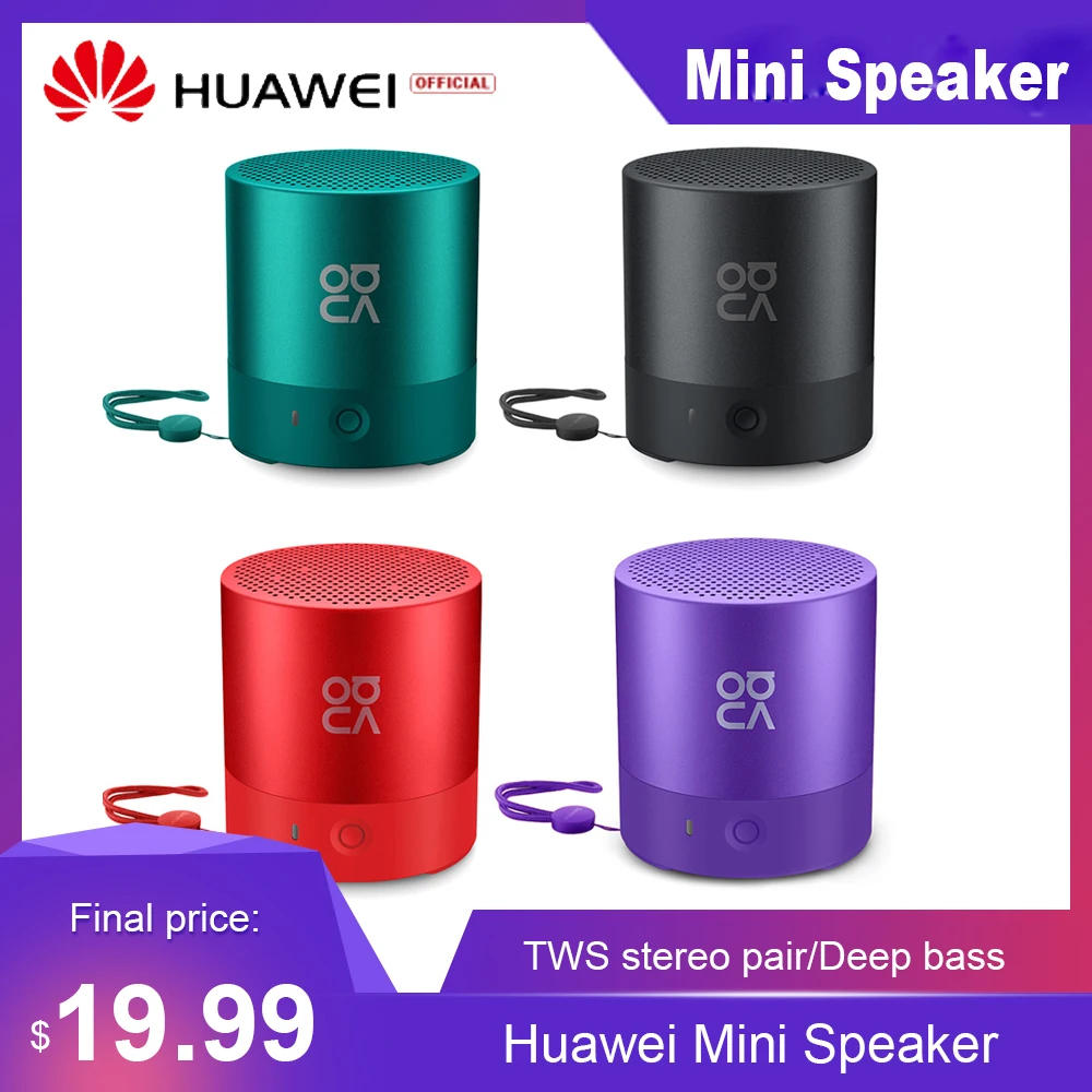 2 шт. huawei CM510 мини динамик IPX4 водонепроницаемый портативный BT беспроводной tws