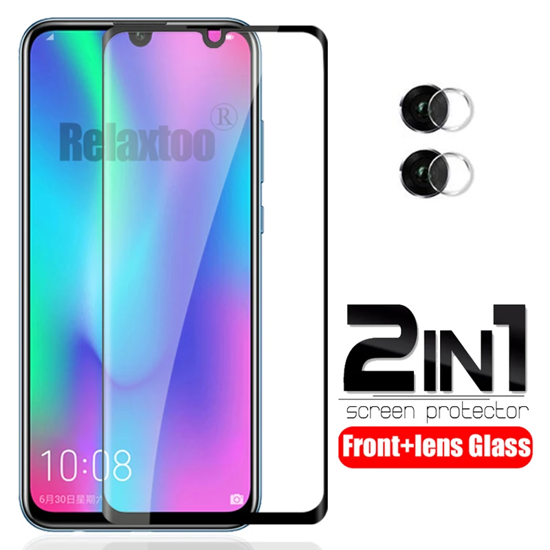 2 в 1 Защитное стекло для камеры huawei honor 10 lite защитное на light honer 10i закаленное пленка