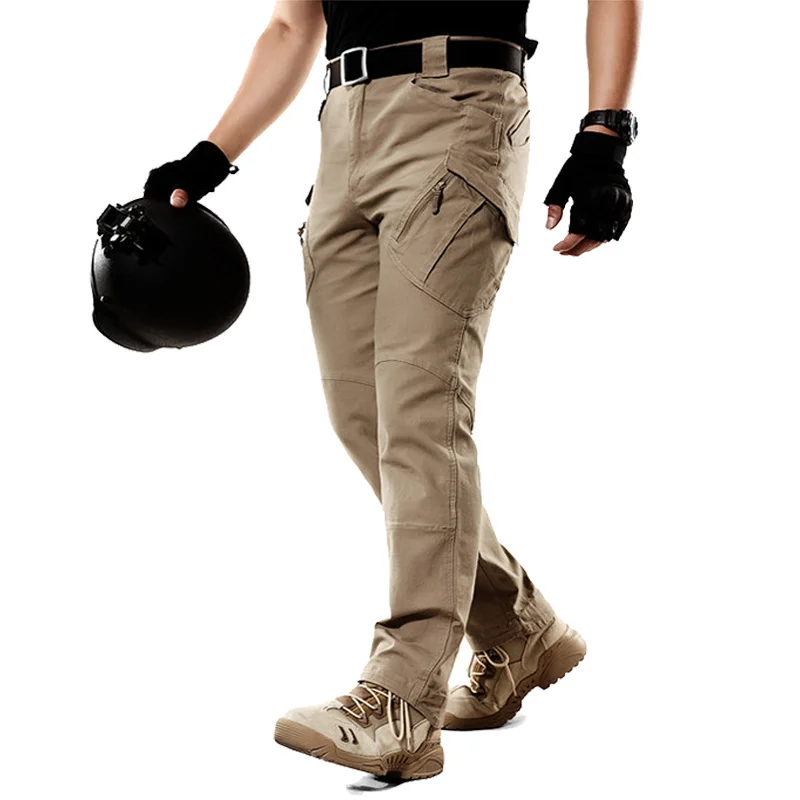 

Мужские тактические брюки Urban IX9, армейские длинные брюки армии рип-стоп, хлопковые повседневные рабочие брюки-карго с несколькими карманам...