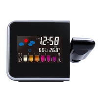 projection clock supports modern weather forecast alarm clock high definition led color screen electronic clocks