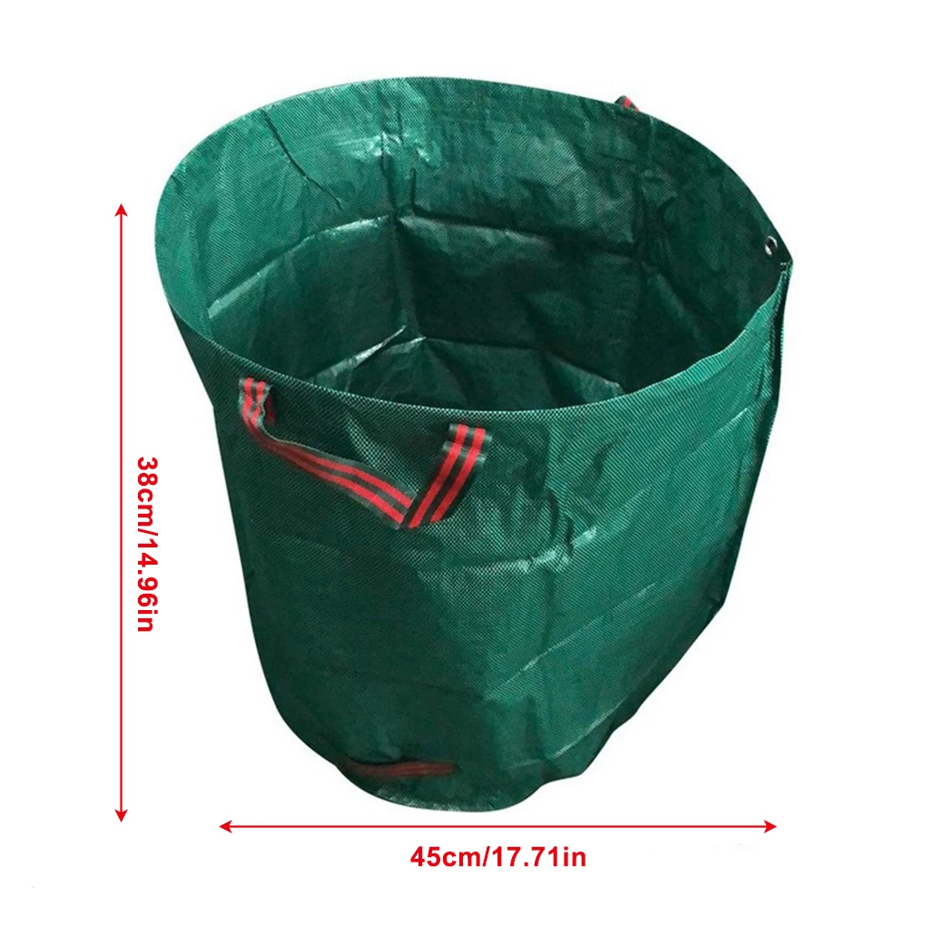 

60L-500L Durable Reusable Waterproof PP Yard Leaf Weeds Grass Container Storage Large Capacity Heavy Duty Garden Waste Bag