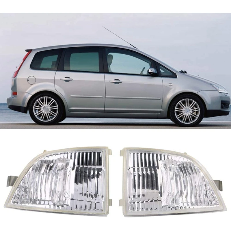 

Car Rearview Mirror Light Turn Signal Light Indicator for Ford Focus C-MAX 2003-2013 6M5Y 13B381 6M5Y 13B381 AA