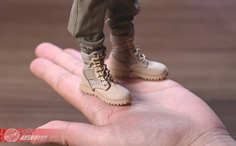 

New1/6 Female soldier hollow handmade military version tactical shoes combat boots desert boots model for 12 inch action figure