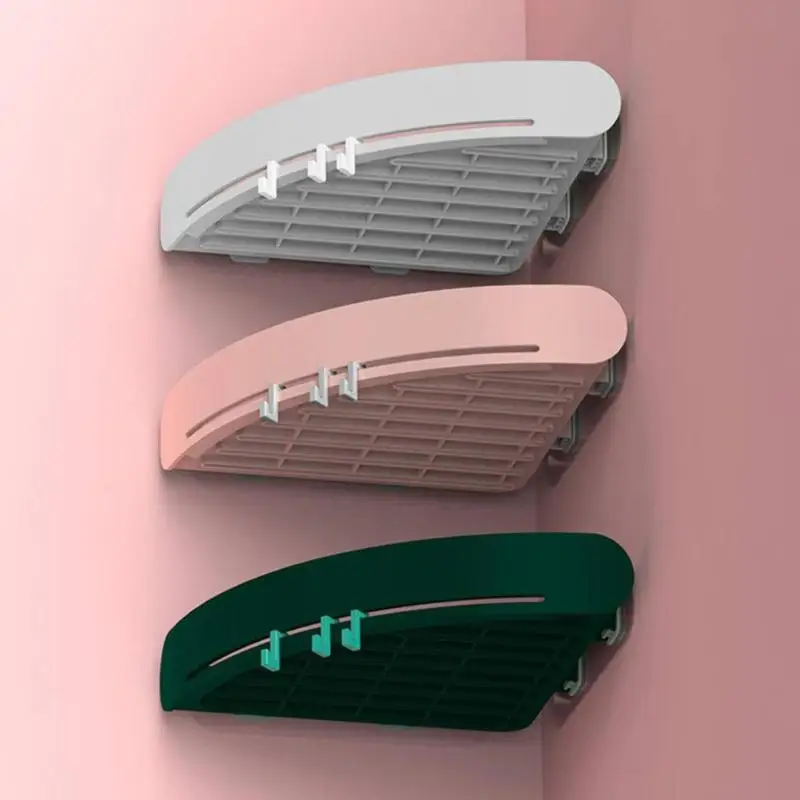 Ванная комната полка угловая треугольная шампунь настенный органайзер для