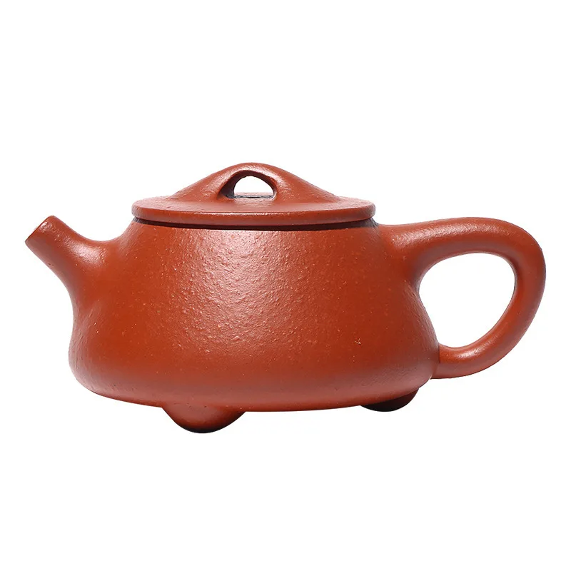 

Yixing Dark-red Enameled Pottery Teapot Meng Chen Pot Full Manual Zhu Mushi Pot Infusion Of Tea Kettle Small Capacity 120