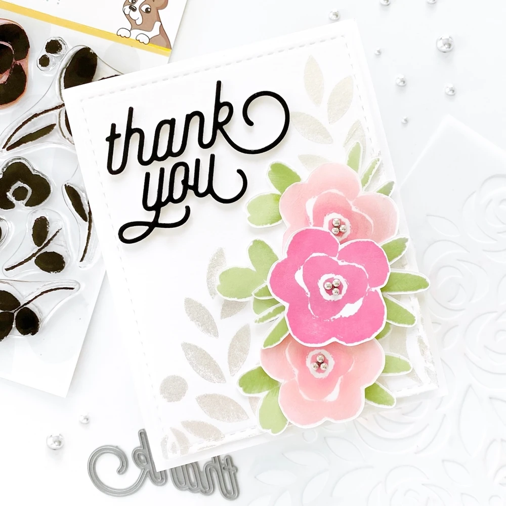 

Magnolia Cutting Die and Stamp Scrapbook Dariy Decoration Die Imprint Template DIY Greeting Card Handmade 2021