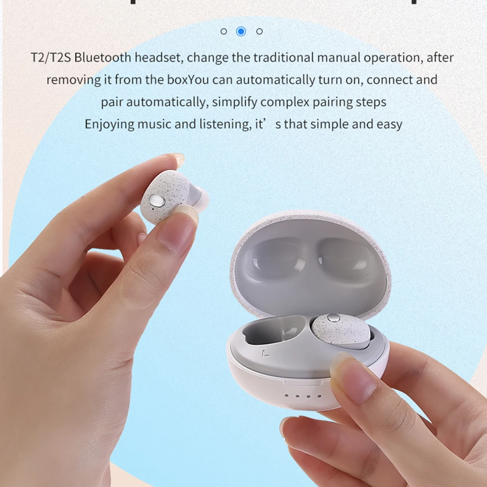 Беспроводные Bluetooth-наушники T2S Pebble гарнитура Bluetooth 5 0 наушники-вкладыши с системой