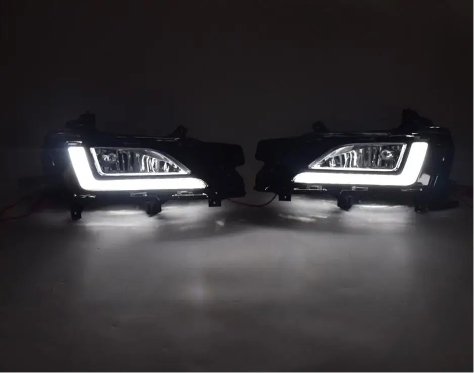 Автомобильный бампер головной светильник для Tucson Дневной 2019 ~ 2021y DRL