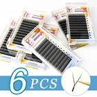 Ресницы LAKANAKU Y-образные для наращивания, черные мягкие Индивидуальные Накладные ресницы, 0,07 г.