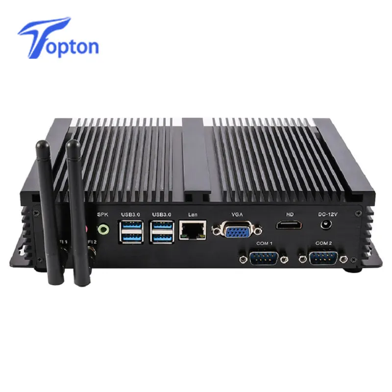 Настольный мини-компьютер Topton Industiral Linux Windows XP Celeron 1007U 1 5 ГГц двухъядерный * Lan 2 RS232