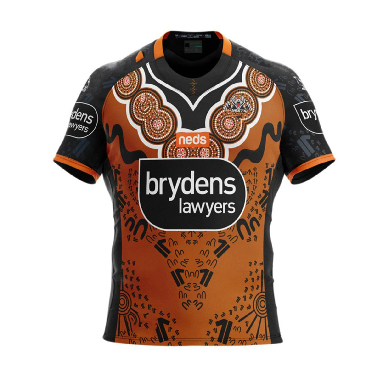 

2021 Australia Wests Tigers Men's Replica Indijgenous Jersey Rugby Sport Shirt S-5XL