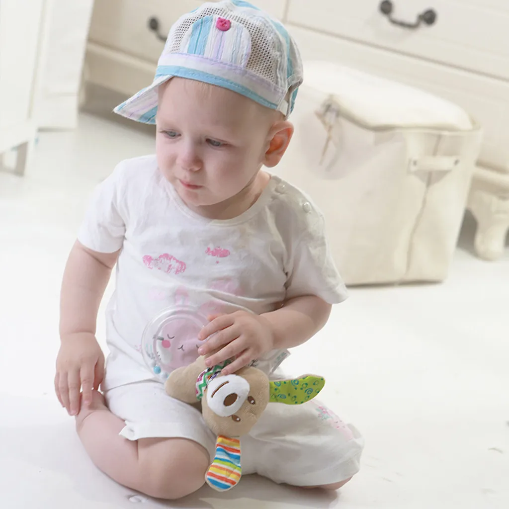 Детские игрушки для новорожденных развития ребенка ручной захват Мультяшные