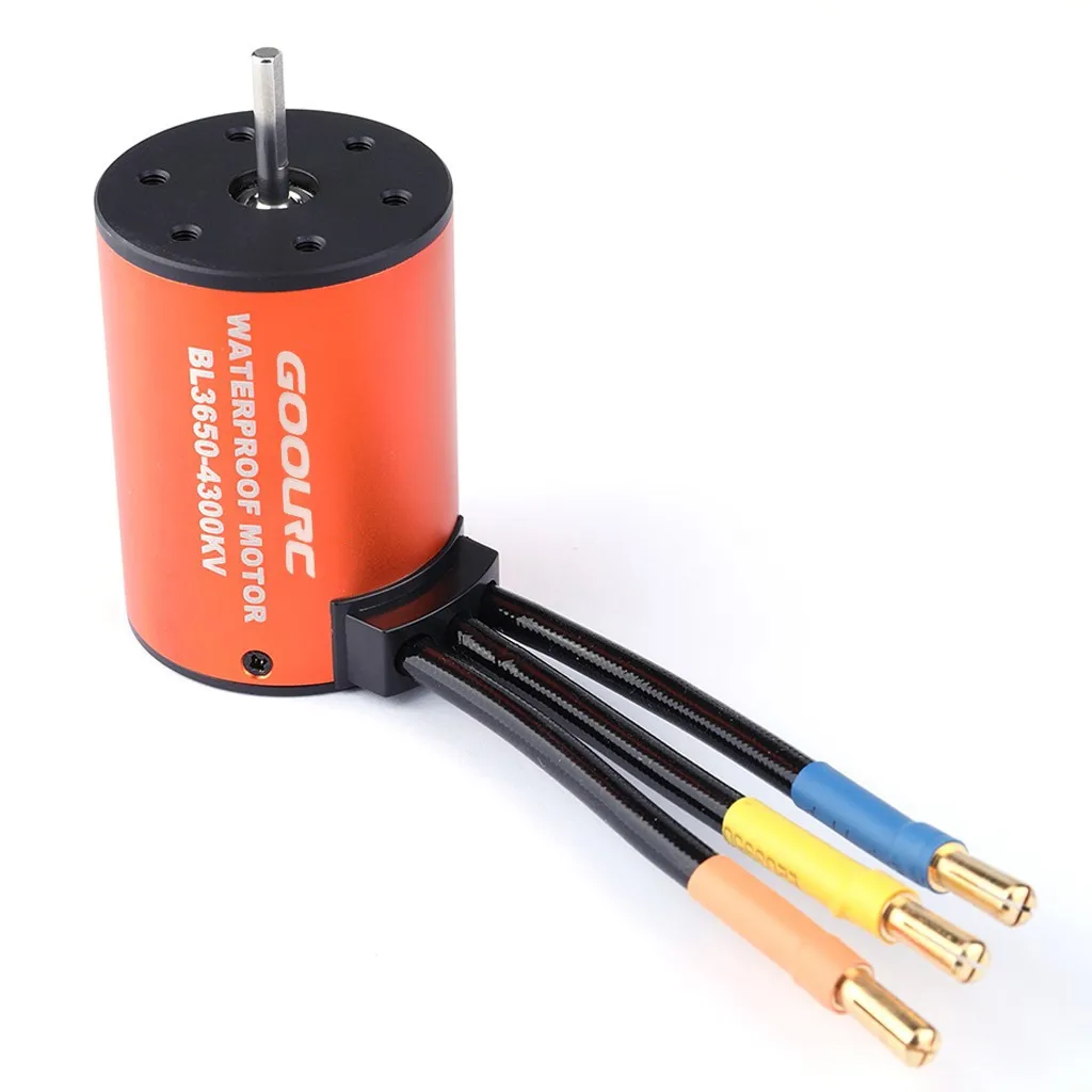550 4300KV 4-полюсный бесщеточный двигатель без датчика для 1/10 4WD грузовиков с