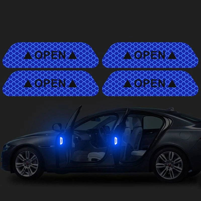 Автомобильная открытая светоотражаПредупреждение ющая отметка наклейка для Opel Zafira Astra VAUXHALL MOKKA Insignia Vectra Antara Adam Karl Corsa - Цвет: E