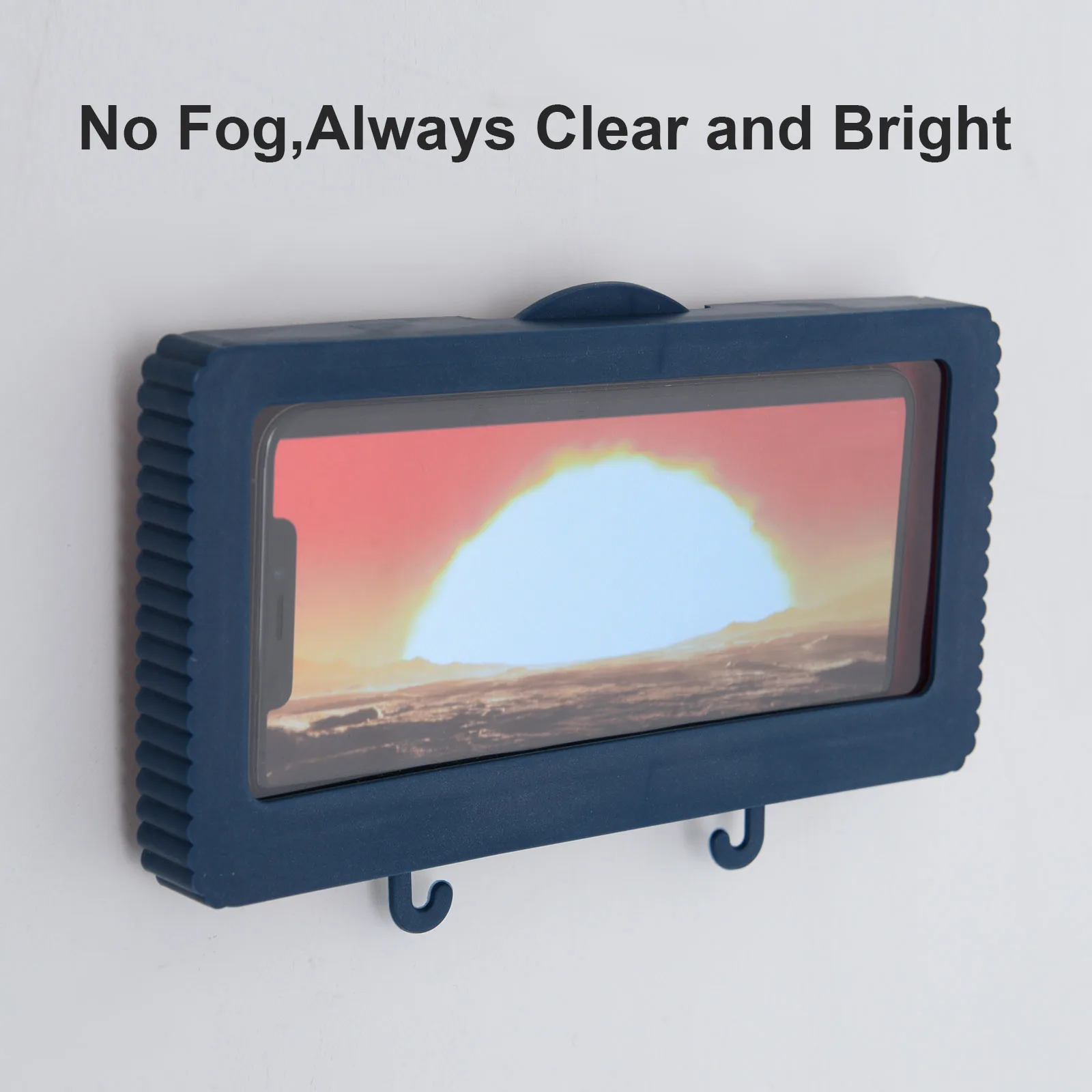 Shower Phone Holder Wall Mounted Case Bathroom Anti-Fog Waterproof Kitchen With Cover Adsensive Hook | Дом и сад