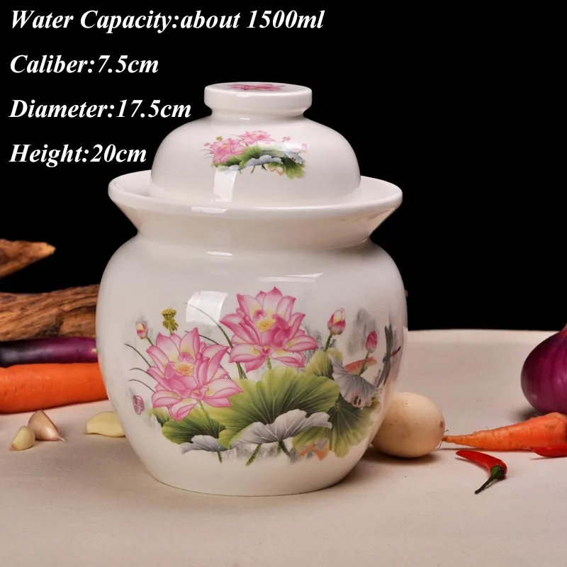 Цзиндэчжэнь Керамика солений банку герметичный бак для хранения в Корейском