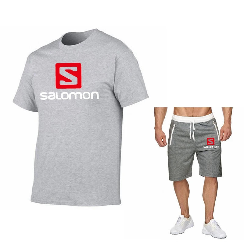 

Brand S printing Men T shirt+Beach Shorts Sets 2021 Summer Sportswear Jogging Pants T-shirt streetwear Harajuku Tops