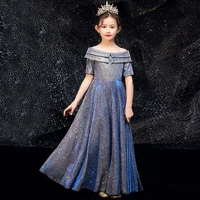 graduation dresses for teenage girl pageant show sequin long dress childrens party wedding evening prom costumes 4 to 14 years